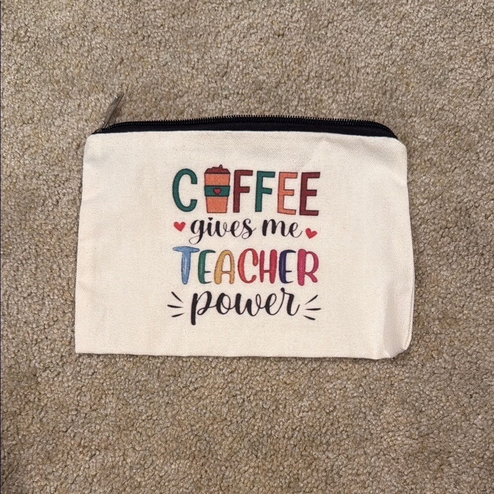 Teacher Power Canvas Pouch